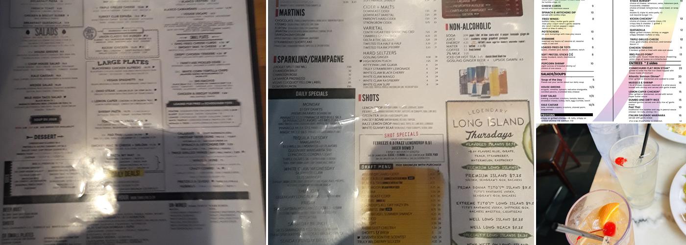 Union Cafe Menu