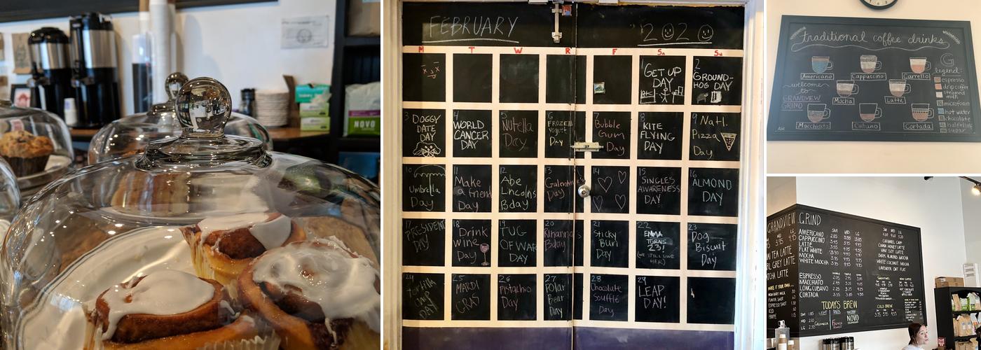 Grandview Grind Menu