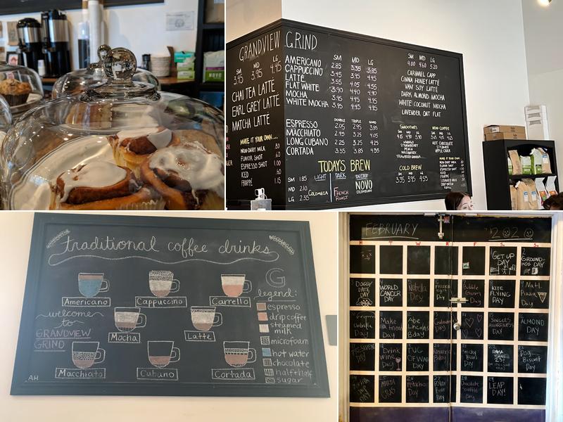 Grandview Grind Menu