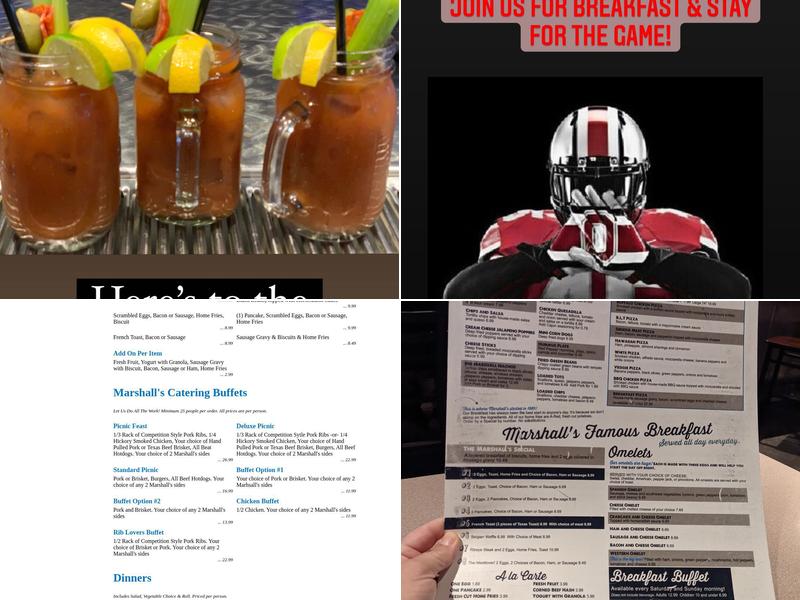 Marshall's Restaurant & Bar Menu