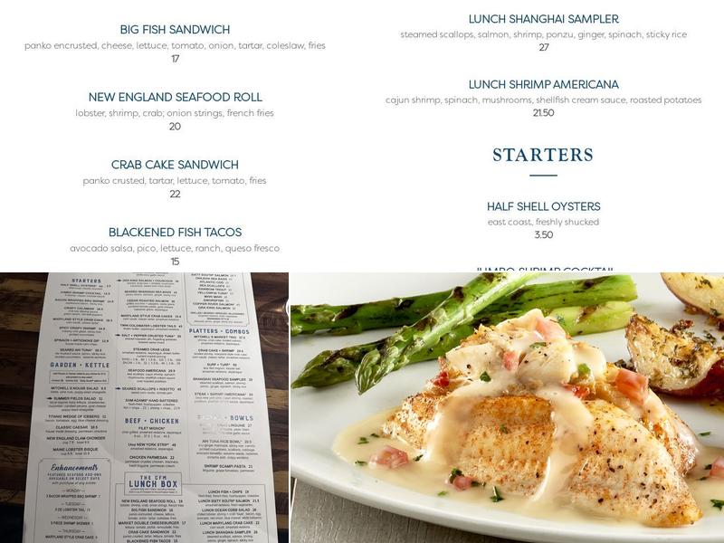 Columbus Fish Market Menu