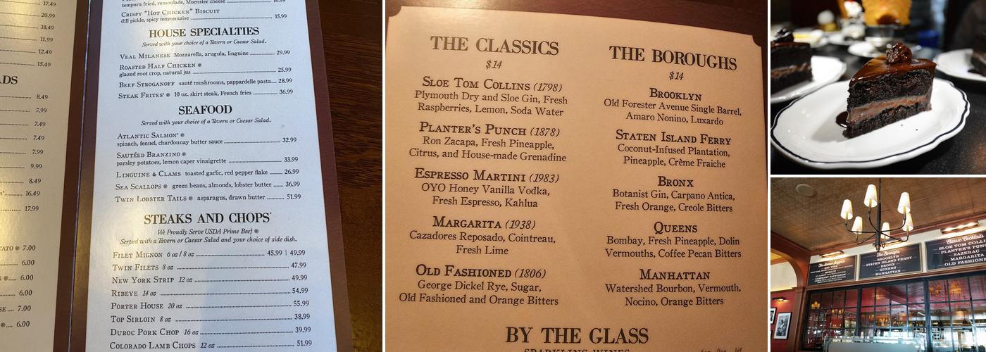 The Avenue Steak Tavern Menu