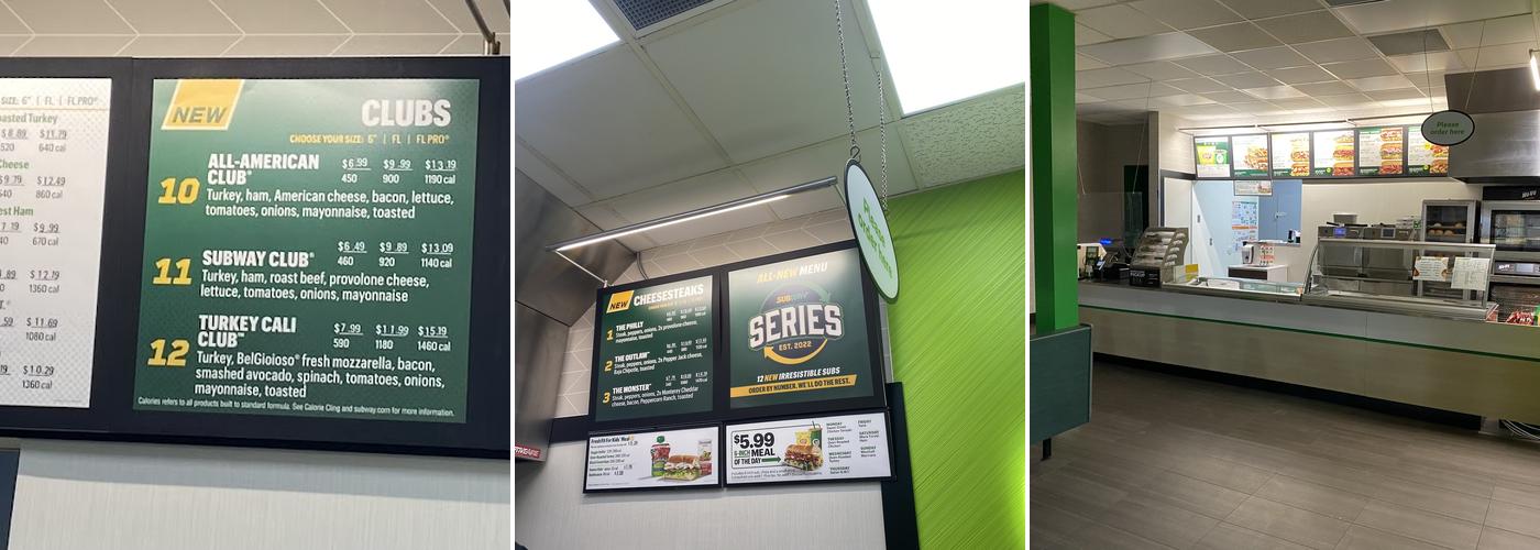 Subway Menu