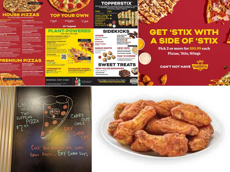 Toppers Pizza Menu