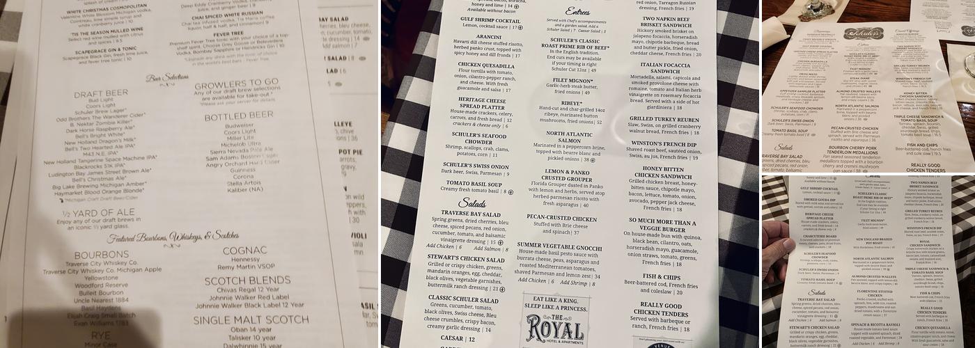 Schuler's Restaurant & Pub Menu