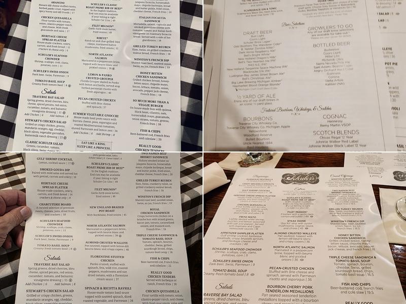 Schuler's Restaurant & Pub Menu