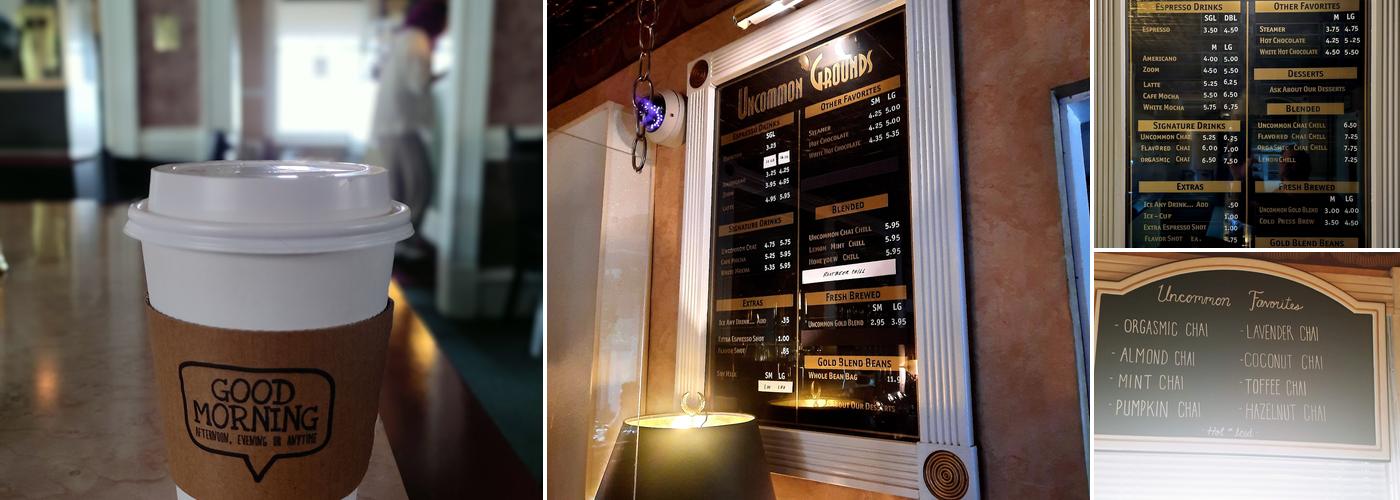 Uncommon Grounds Coffeehouse Menu