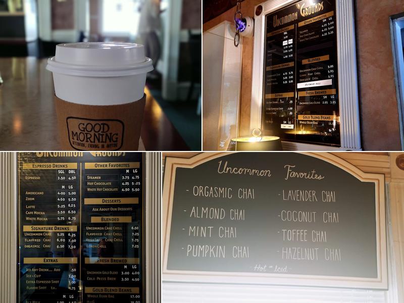 Uncommon Grounds Coffeehouse Menu