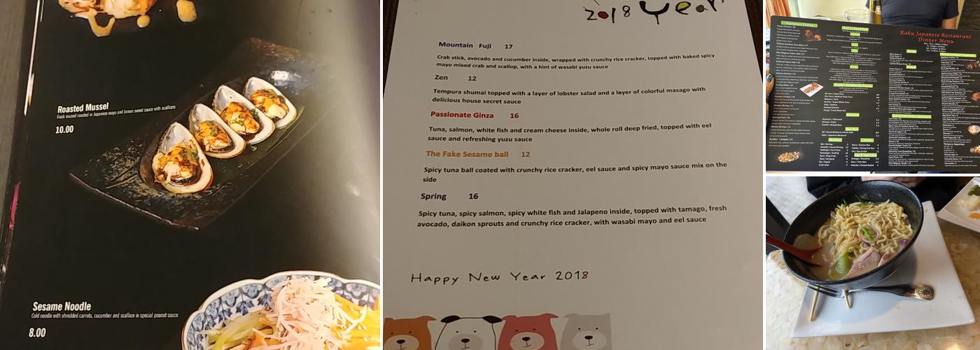 Raku Menu