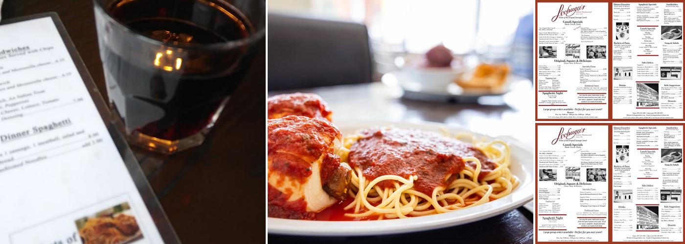 Lechuga's Italian Restaurant Menu