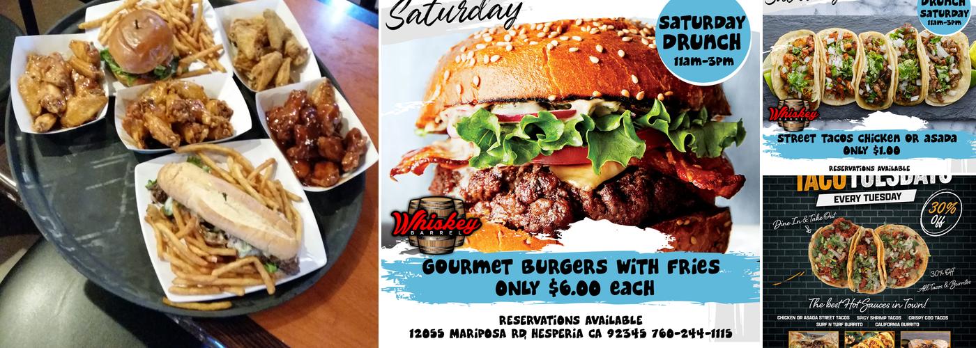 Whiskey Barrel Saloon Menu