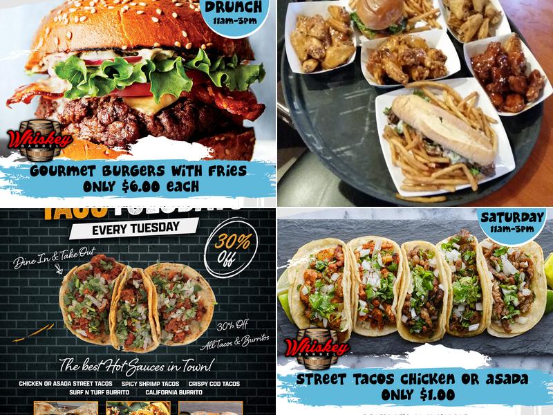 Whiskey Barrel Saloon Menu