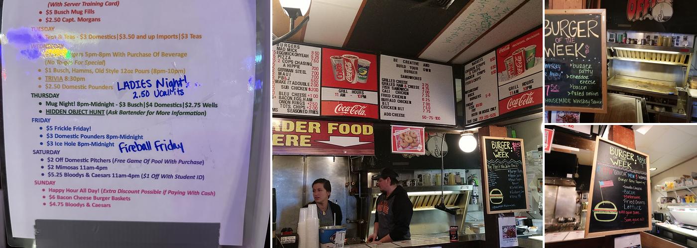 Mick's Office Menu