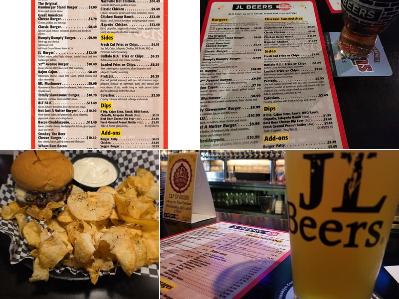 JL Beers Menu