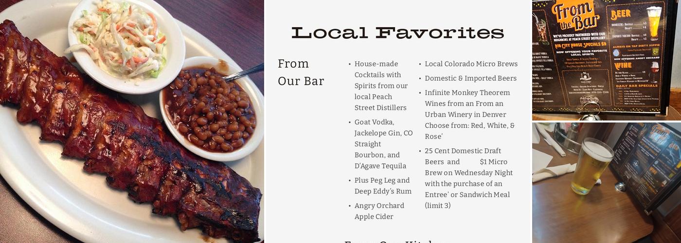 Rib City Grill - Fruita Menu