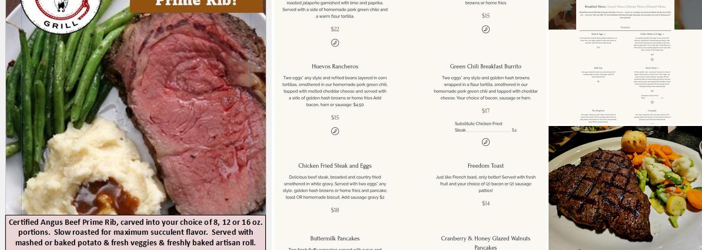 Strayhorn Grill Menu