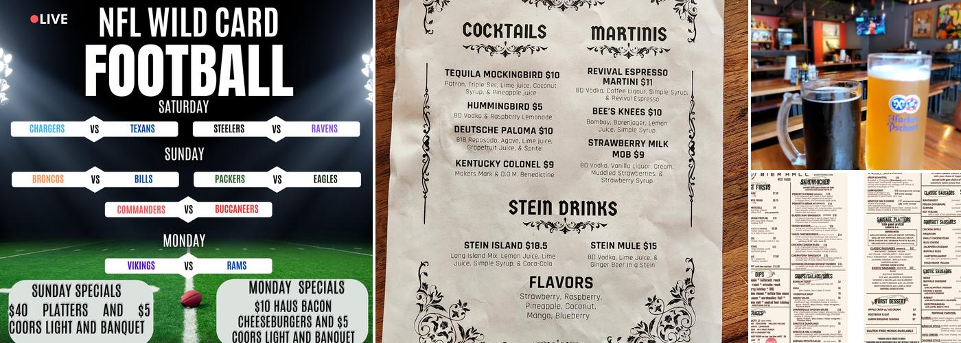 Würst Bier Hall Menu