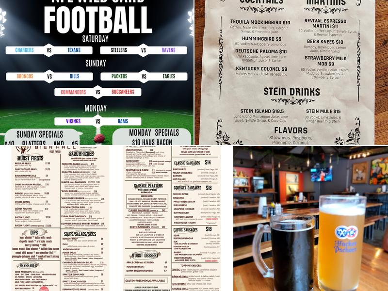 Würst Bier Hall Menu