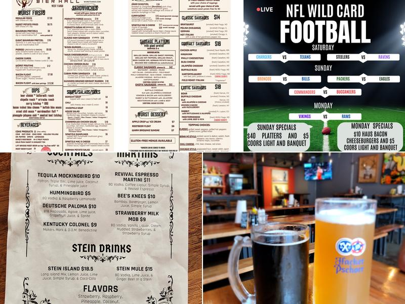 Würst Bier Hall Menu