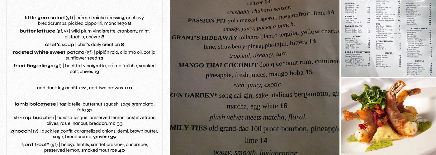 Mezzaluna Menu