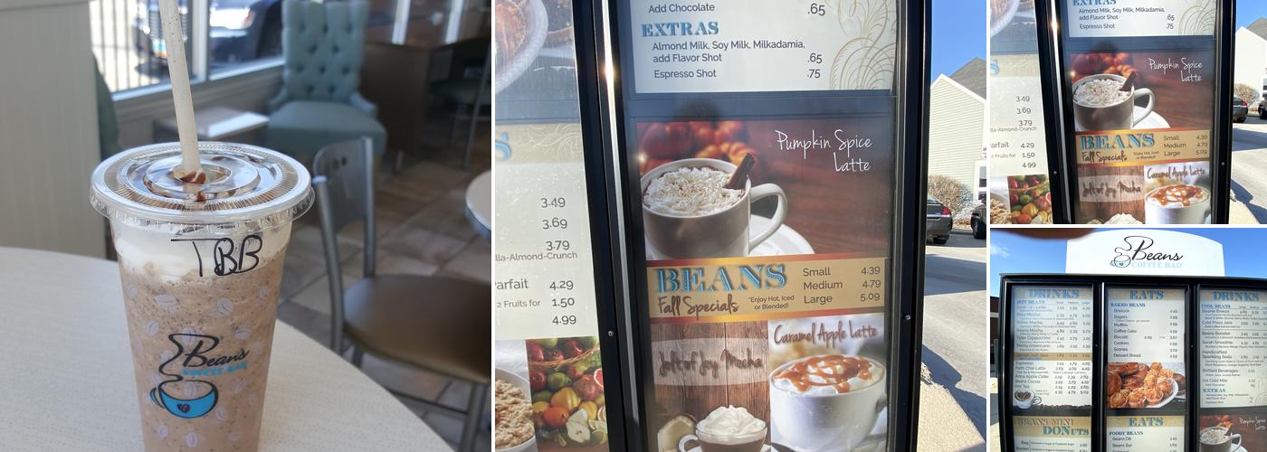 Beans Coffee Bar Menu
