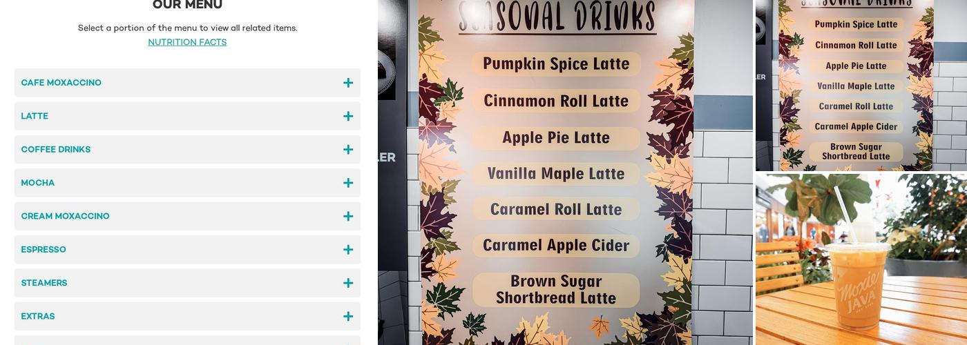 Moxie Java Menu