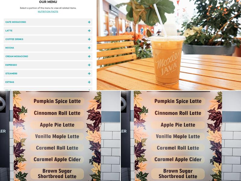 Moxie Java Menu