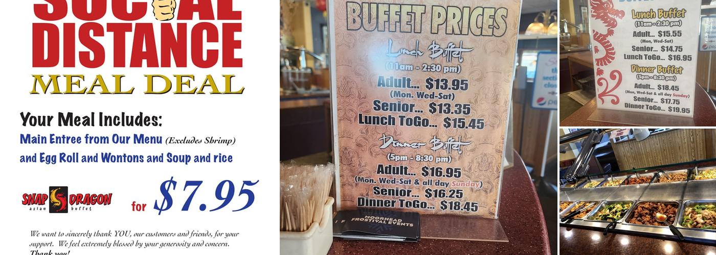 Snap Dragon Asian Buffet Menu