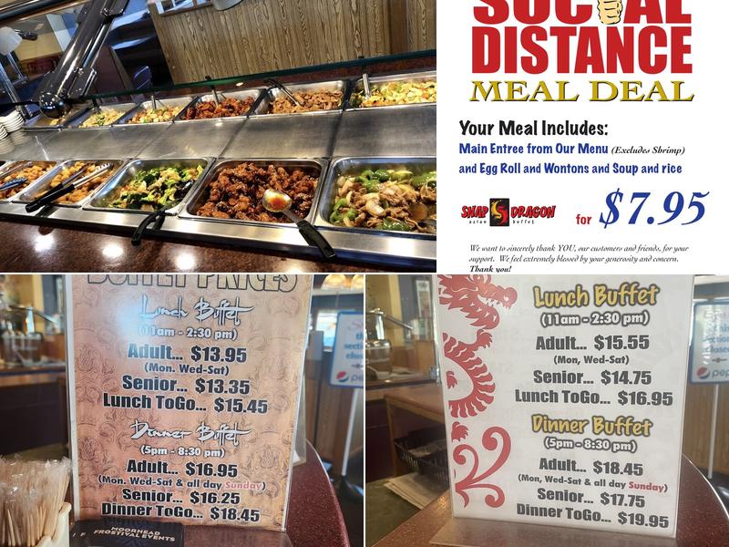 Snap Dragon Asian Buffet Menu