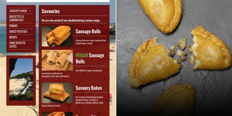 Cornish Bakehouse Menu