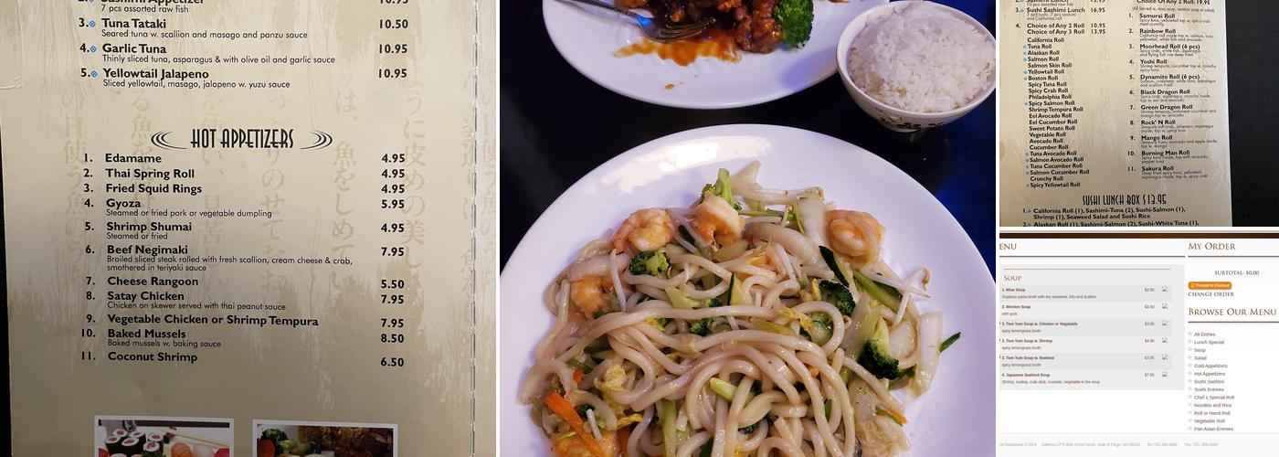 Samurai | Japanese Cuisine Menu