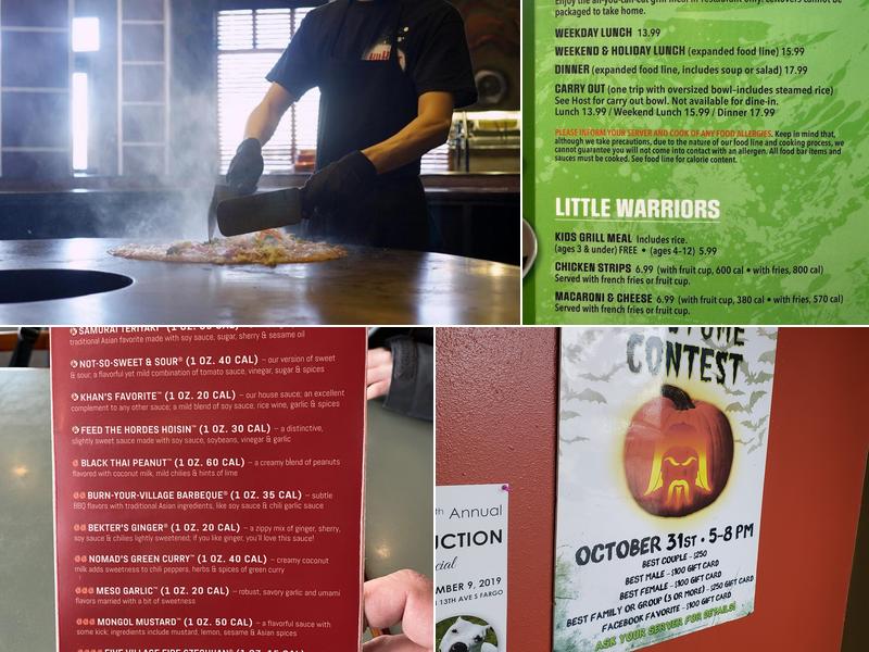 HuHot Mongolian Grill Menu