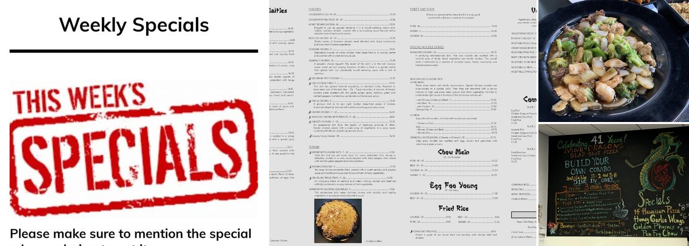 Nine Dragons Restaurant & Slap Shot Pizza Menu