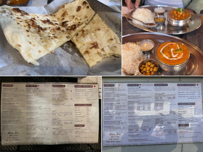 Himalayan Curry & Kebob Menu