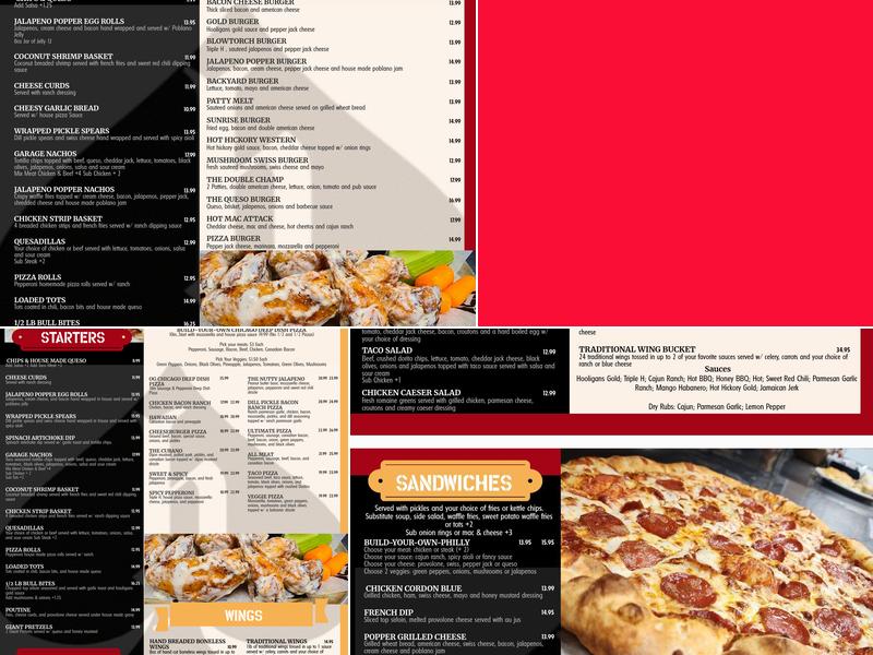 Hooligans Menu
