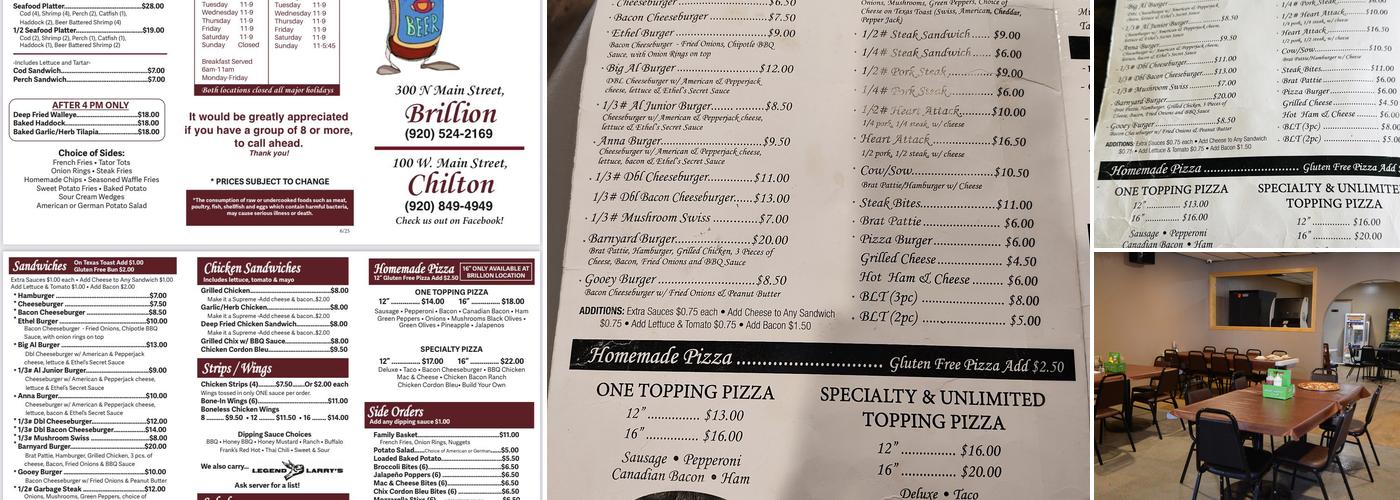 Ethel's Pub & Grill Menu