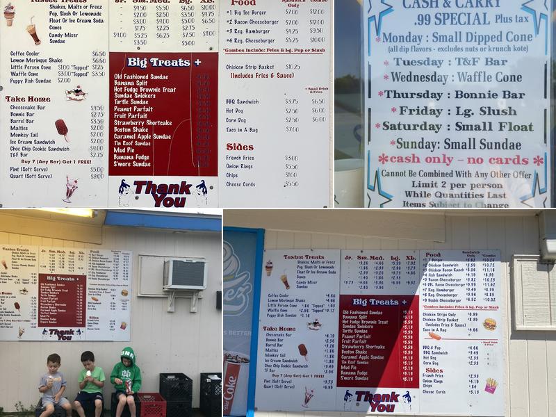 Moorhead Freez Menu