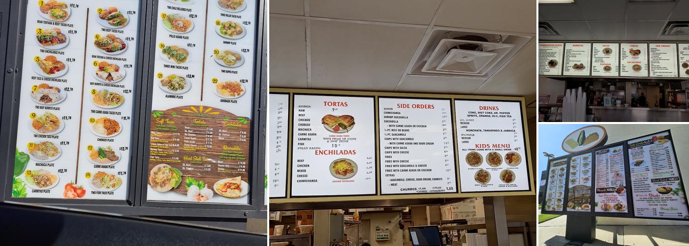 Albertacos Menu