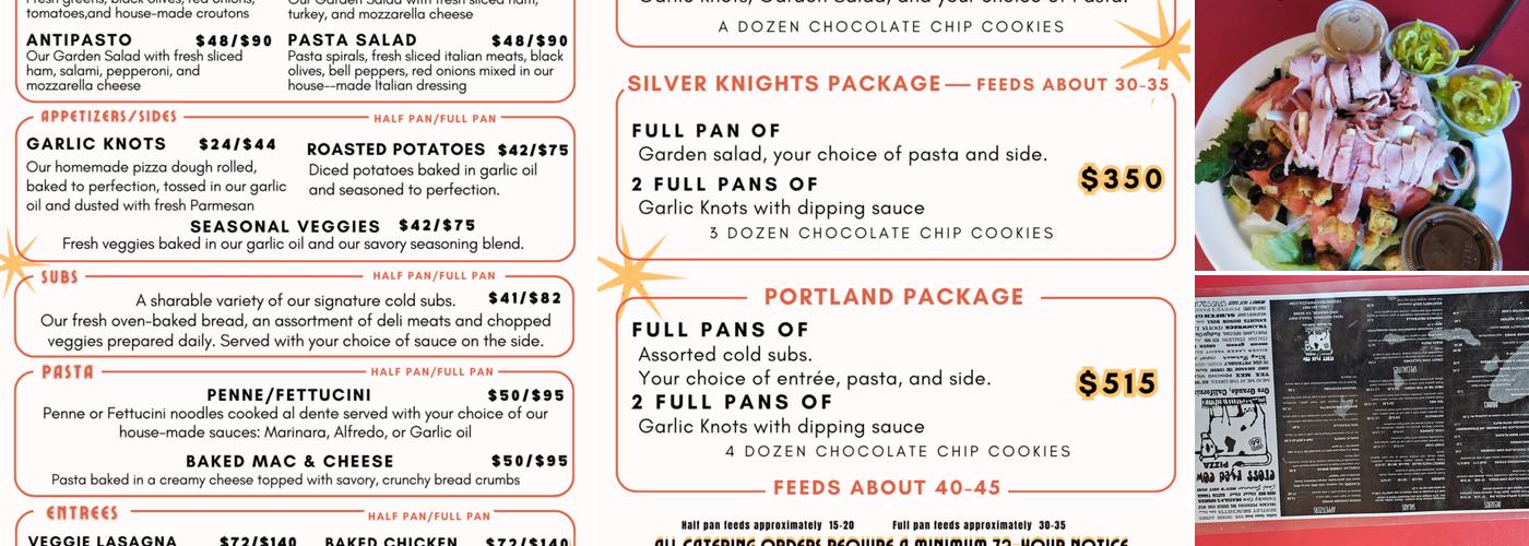 Cross Eyed Cow Pizza Menu