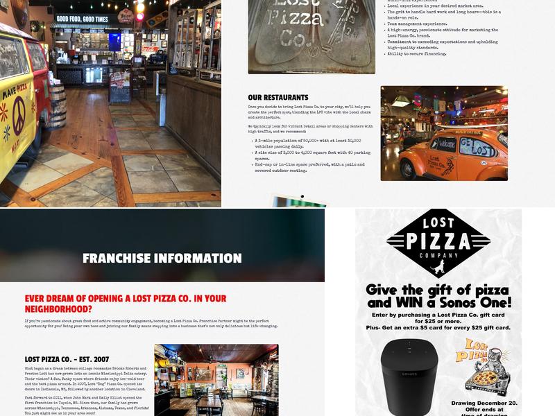 Lost Pizza Co. Ridgeland Menu