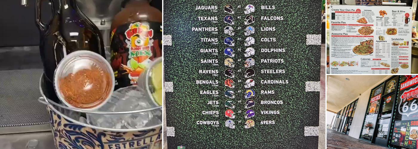 My NY Pizza Sports Pizzeria Menu