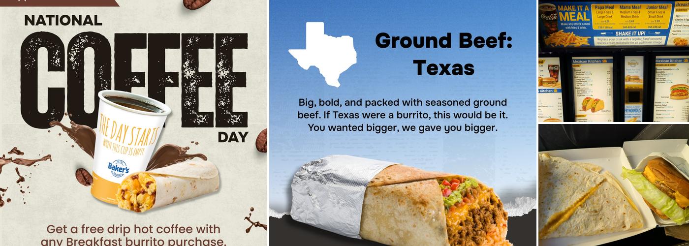 Baker's Drive-Thru Menu