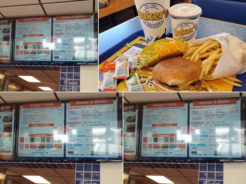 Baker's Drive-Thru Menu