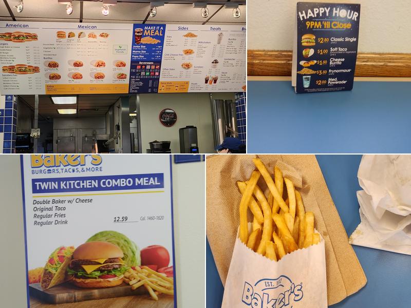Baker's Drive-Thru Menu