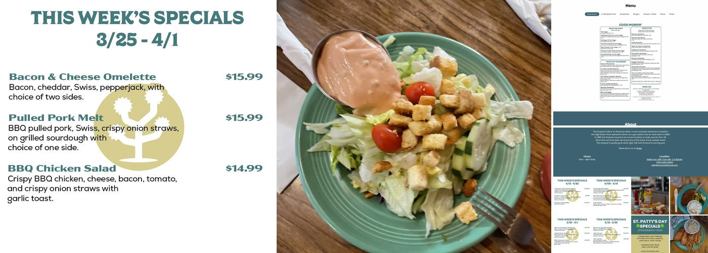 Outpost Cafe Menu