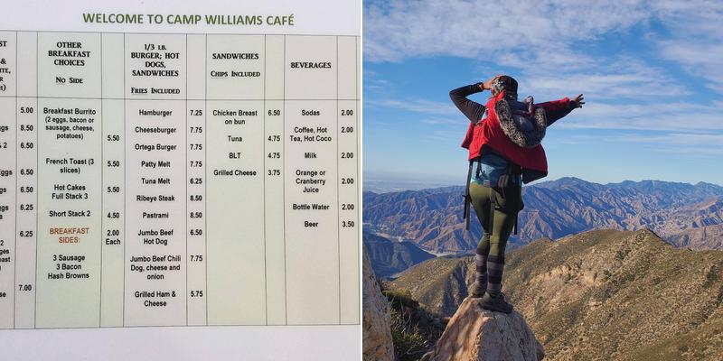 Camp Williams Cafe & General Store Menu