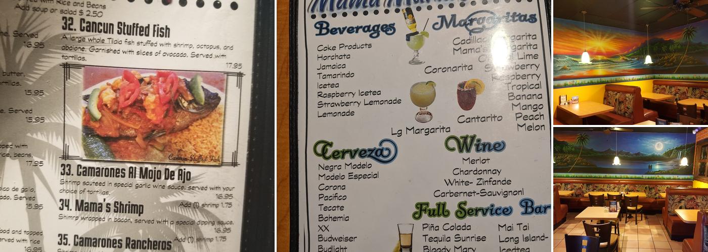 Mama Maria's Grill Menu
