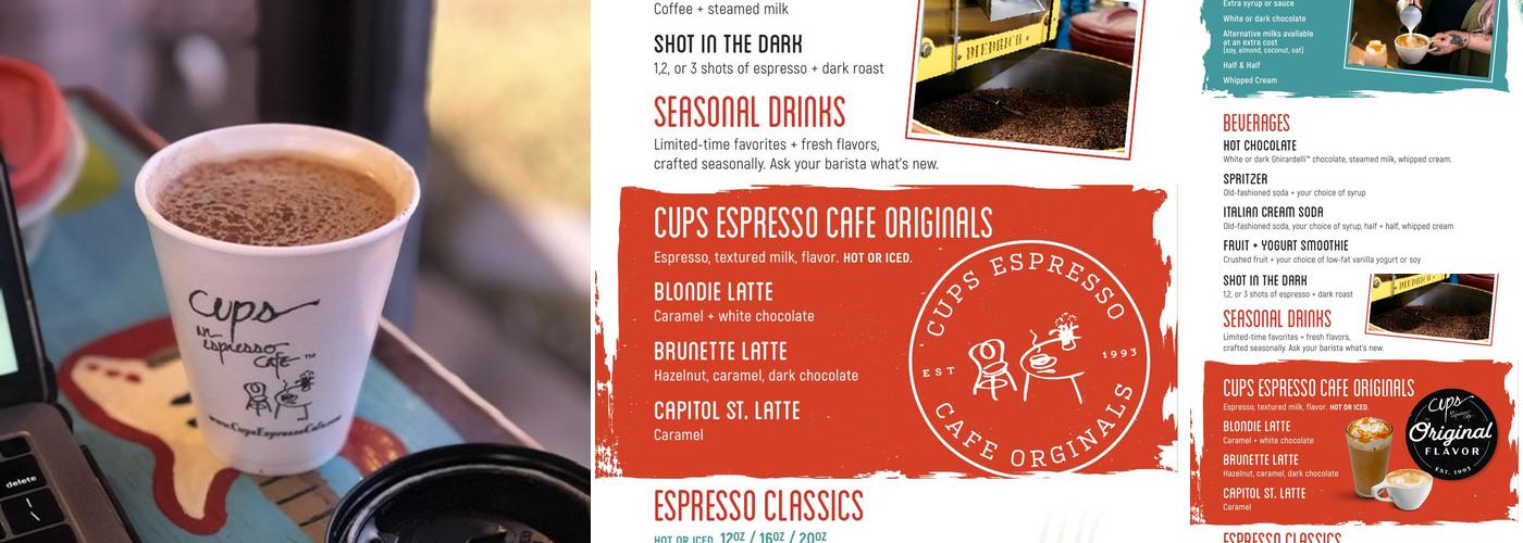 Cups | An Espresso Café Menu