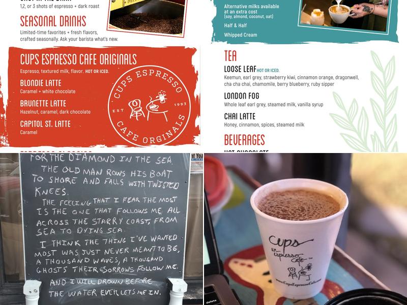 Cups | An Espresso Café Menu