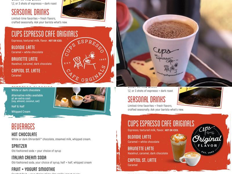 Cups | An Espresso Café Menu